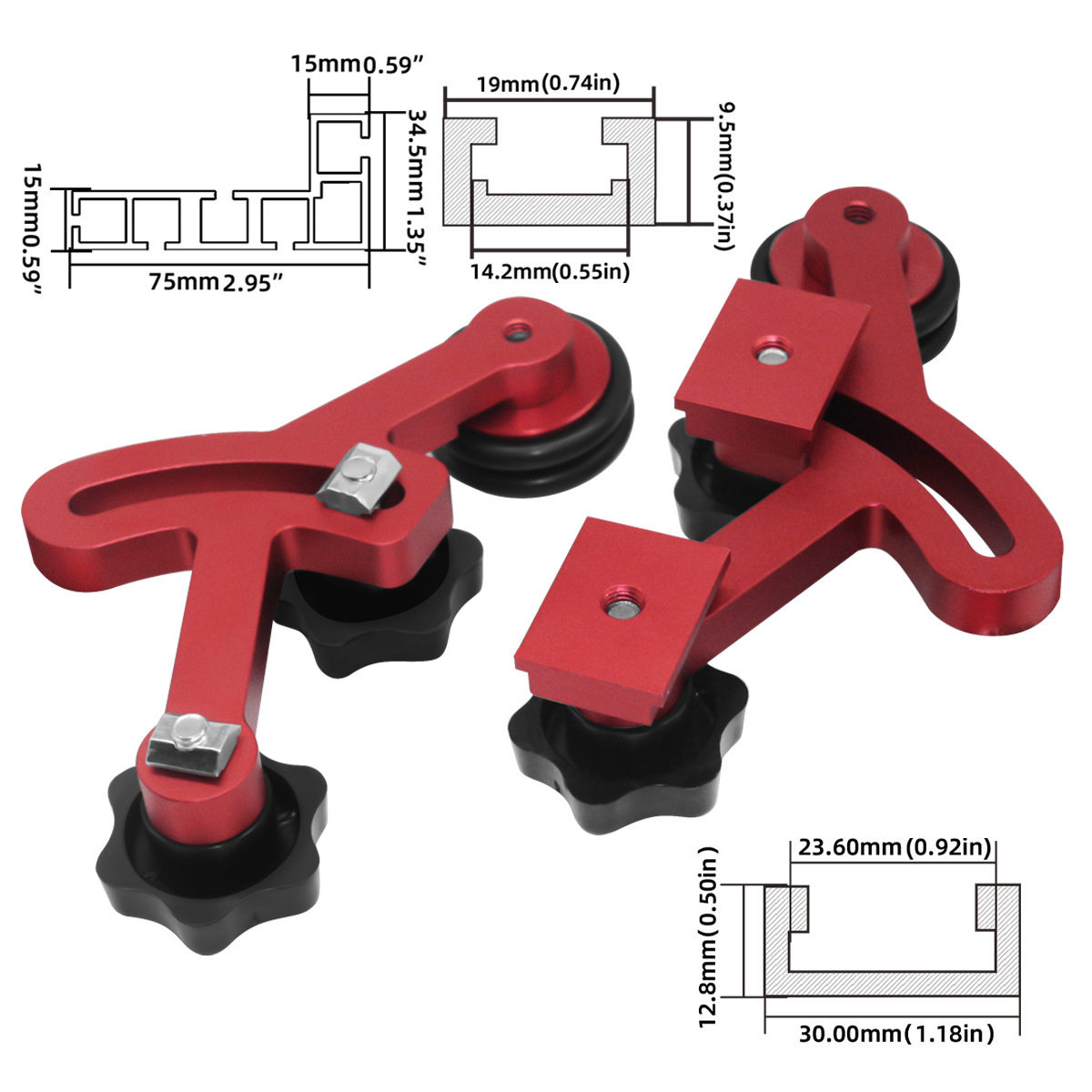 Woodworking Kickback - Upgraded Feather Board Anti Kickback Roller
