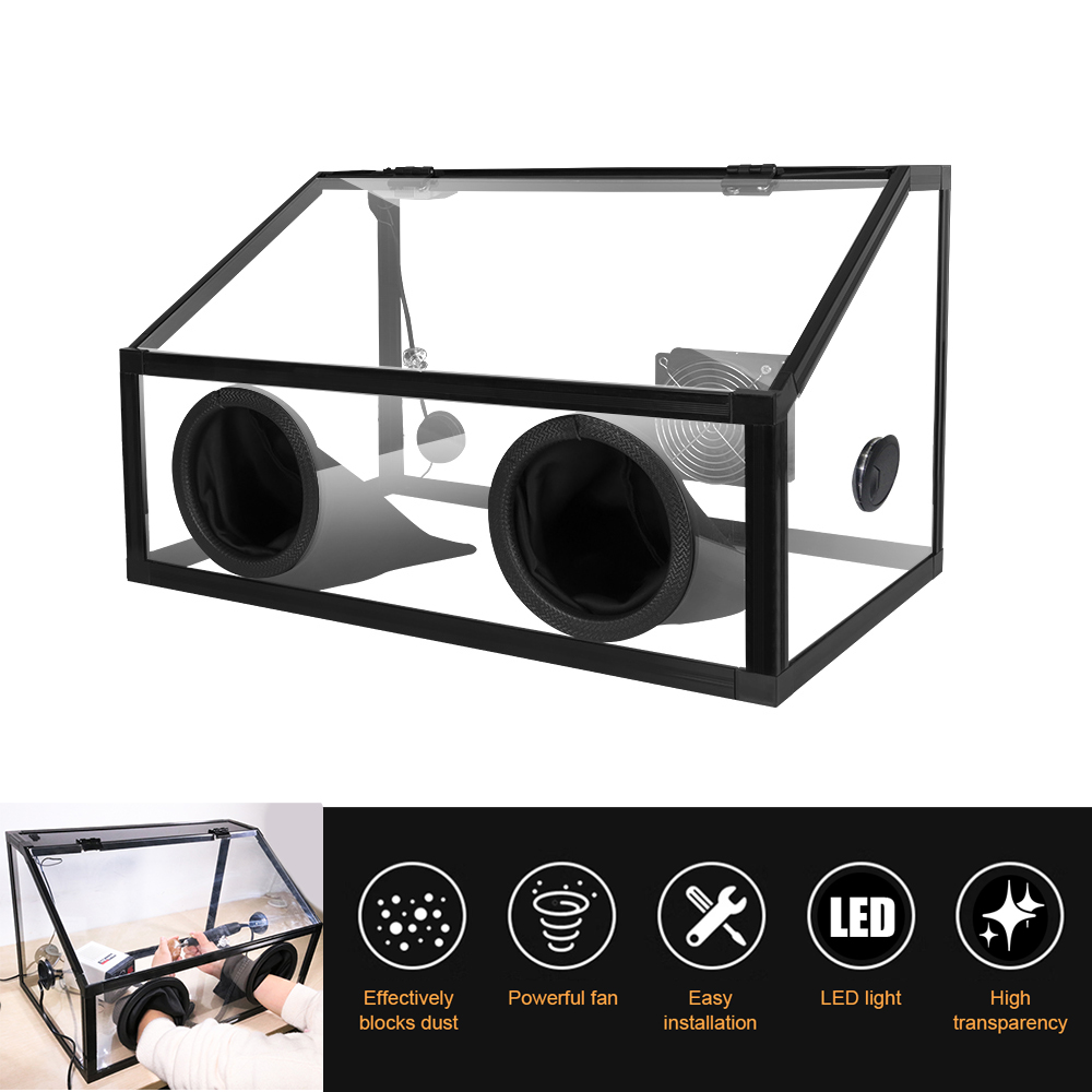Woodworking Gloves - Tungfull Transparent Acrylic Polishing Dust Box