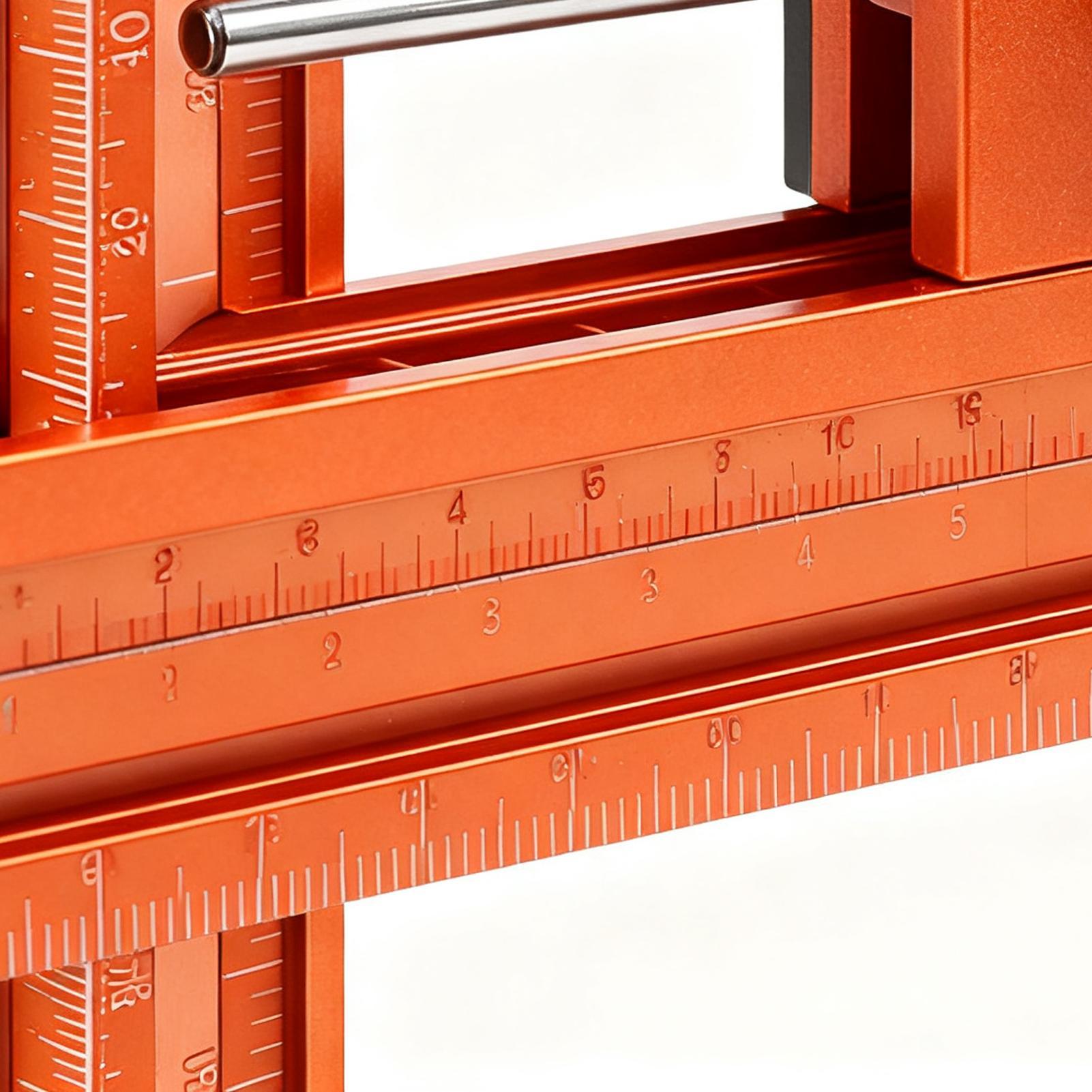 Woodworking Carpenter - Woodworking Ruler Magnetic Base 4-Sided Tool