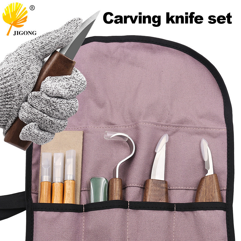 Woodworking Gloves - Multi-specification woodworking engraving set, walnut engraving