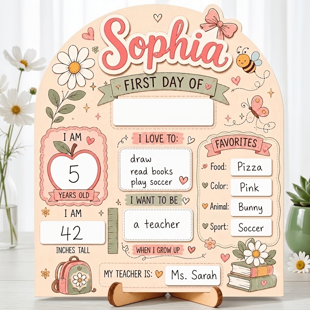 Woodworking Boards - Custom Name First Day of School