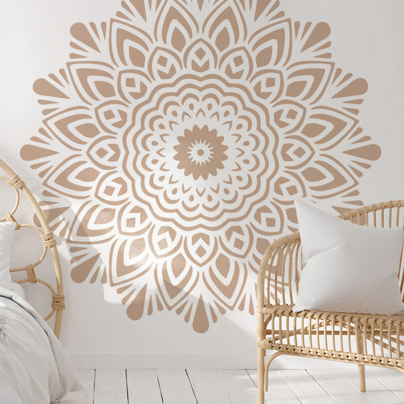 Woodworking Veneer - Mandala Large Painting Stencil Diameter 150cm-230cm