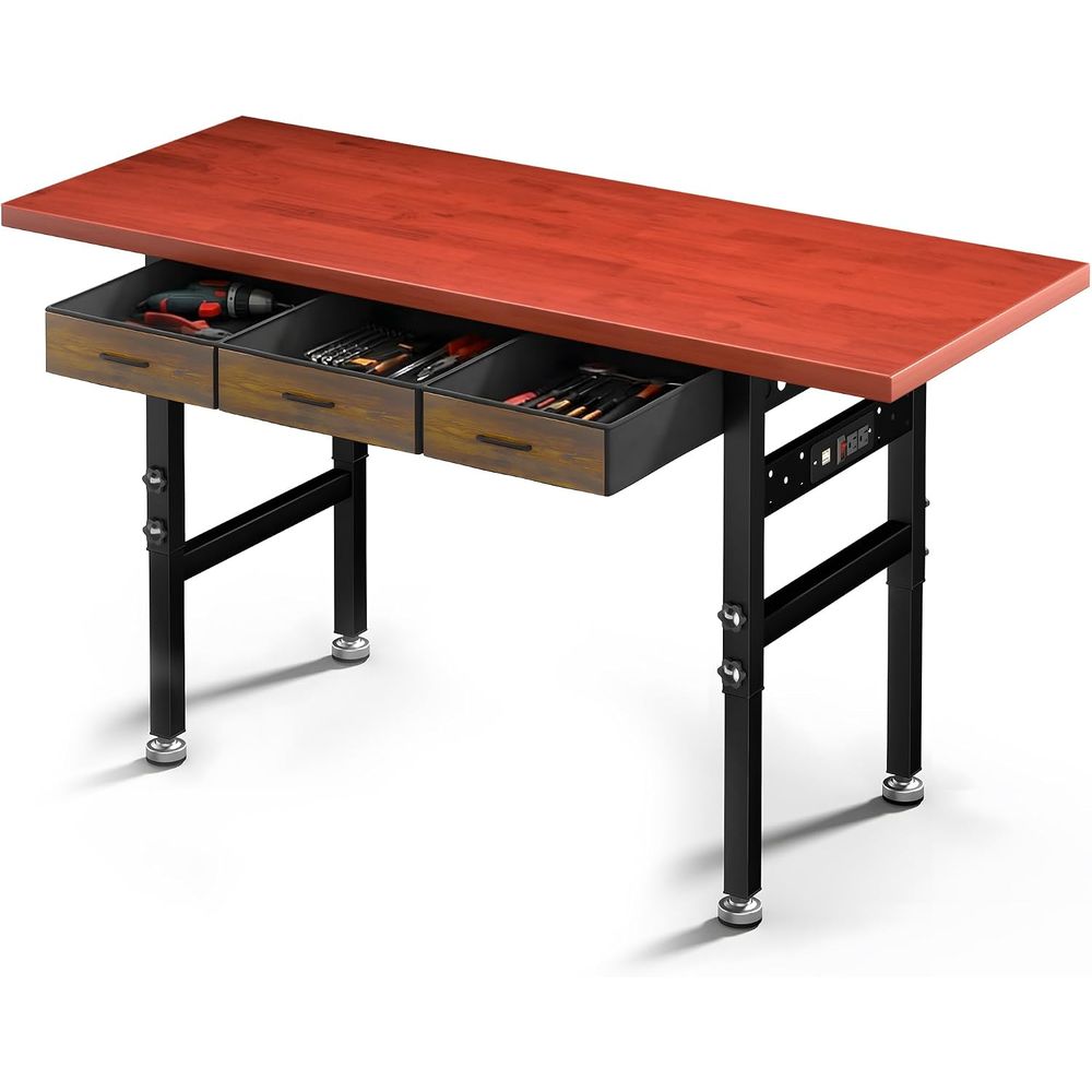 60in Adjustable Height Workben - Woodworking Work Table 评论和价格