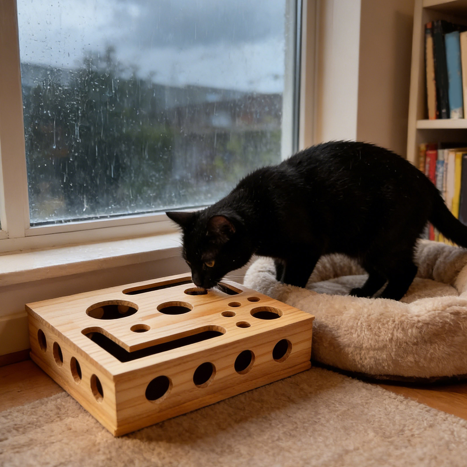 Cat Nail File Enrichment Box W - Woodworking Magazine 评论和价格