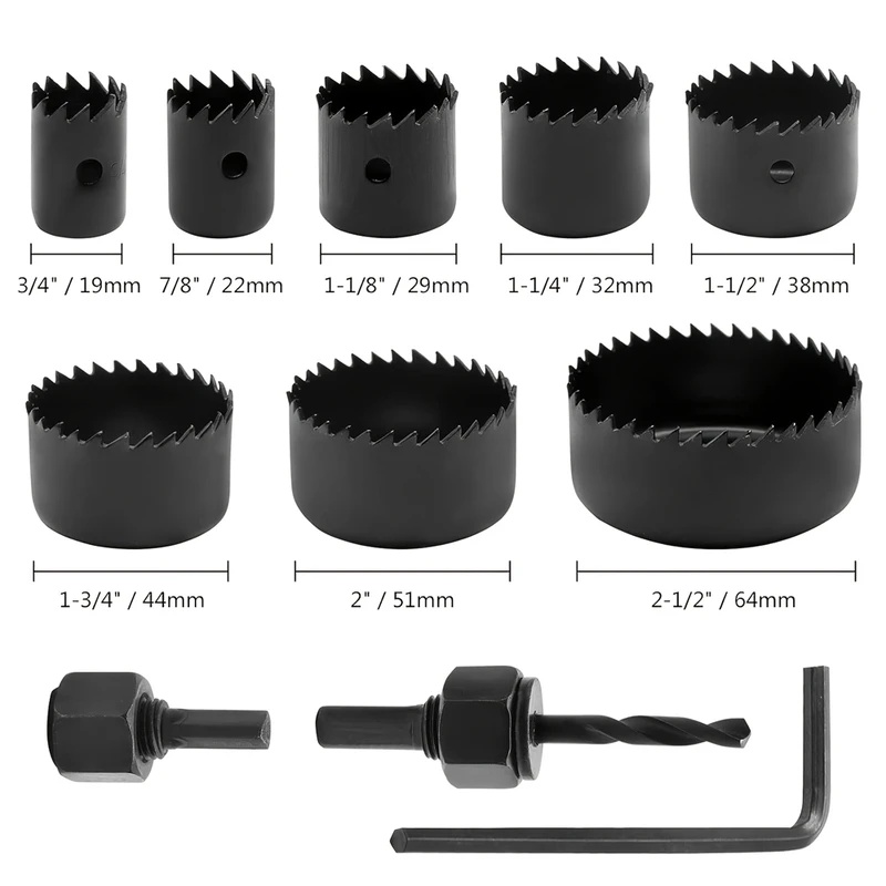 8pcs Woodworking Hole Saw Kit  - Woodworking Kits 评论和价格