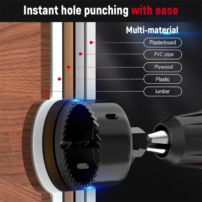 8pcs Woodworking Hole Saw Kit  - Woodworking Kits 评论和价格