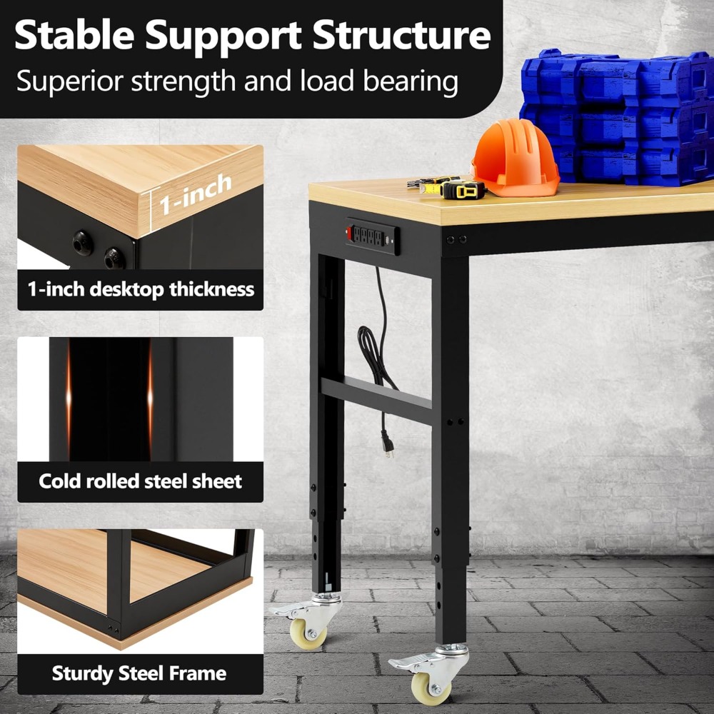 Adjustable Workbench, Heavy Du - Woodworking Work Table 评论和价格