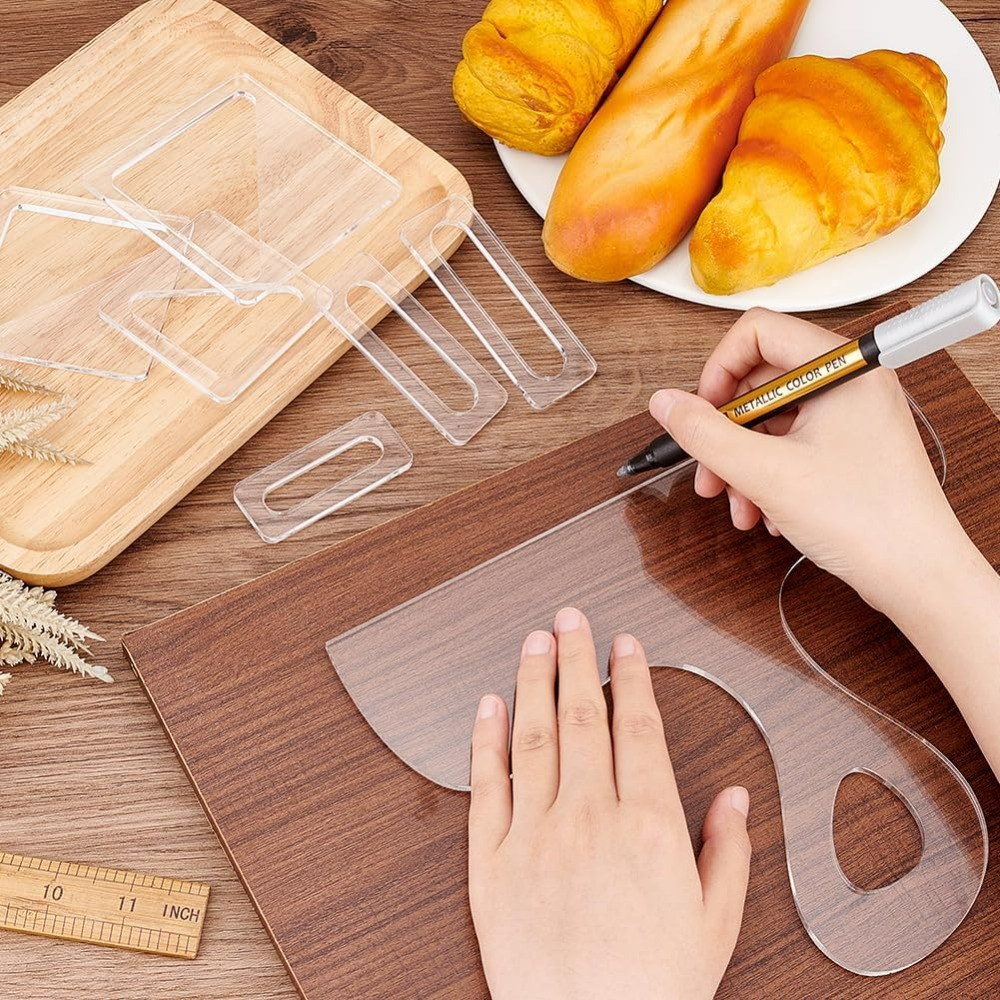 7Pcs Charcuterie Template Acry - Woodworking Boards 评论和价格