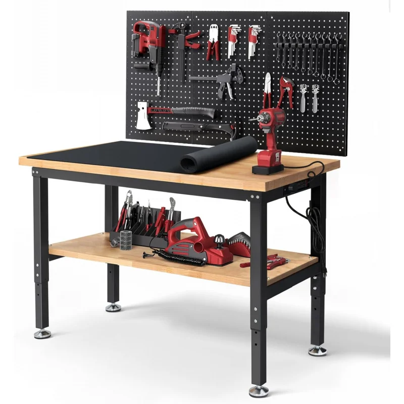 Work Table for Garage Adjustab - Woodworking Work Table 评论和价格