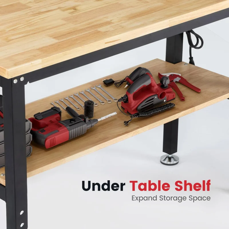 Work Table for Garage Adjustab - Woodworking Work Table 评论和价格
