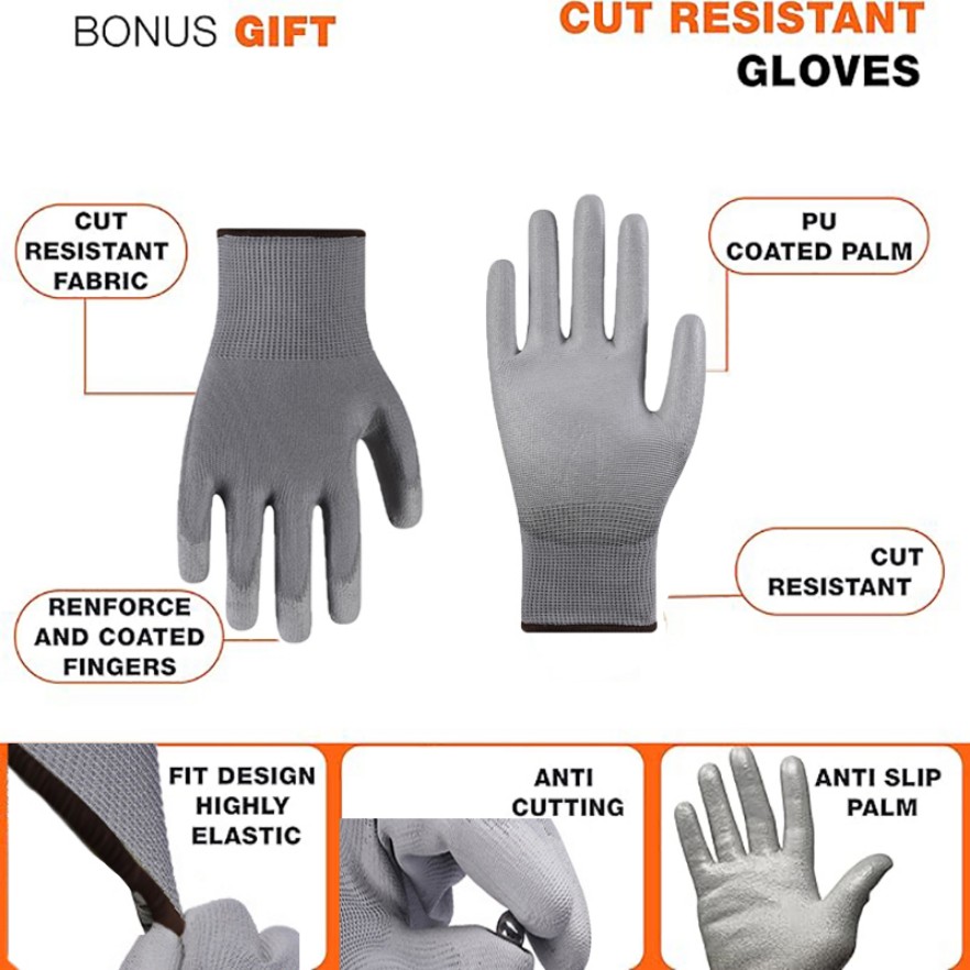 CZHIYAO rofessional Anti-slip  - Woodworking Gloves 评论和价格