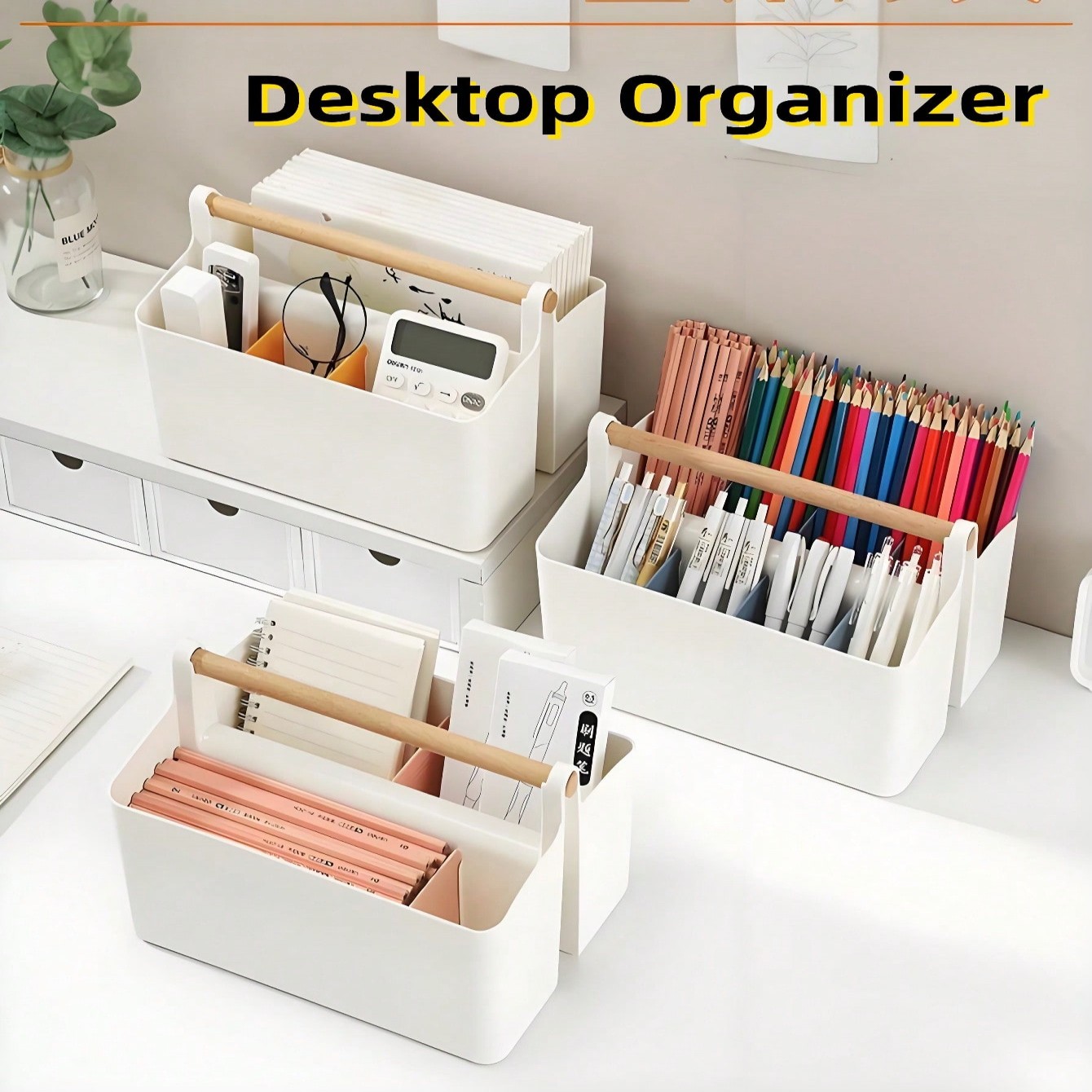 Desktop File Organizer Bin wit - Woodworking Magazine 评论和价格