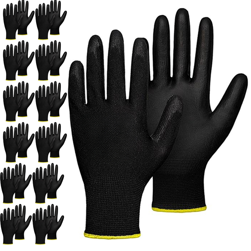 5 Pairs Coating Nylon PU Glove - Woodworking Gloves 评论和价格
