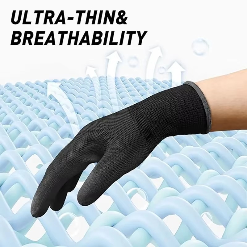 5 Pairs Coating Nylon PU Glove - Woodworking Gloves 评论和价格