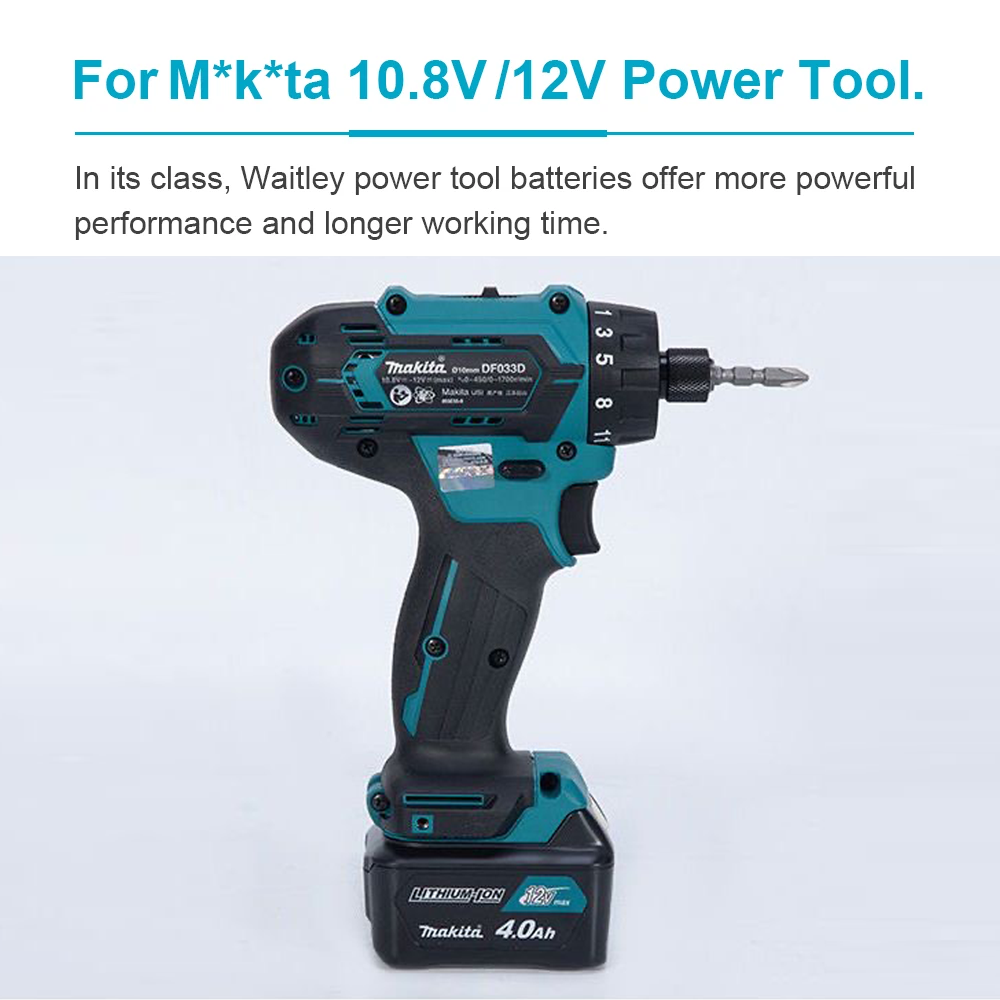 12V 4A Rechargeable Replace Li - Makita Drill Hp1640 评论和价格