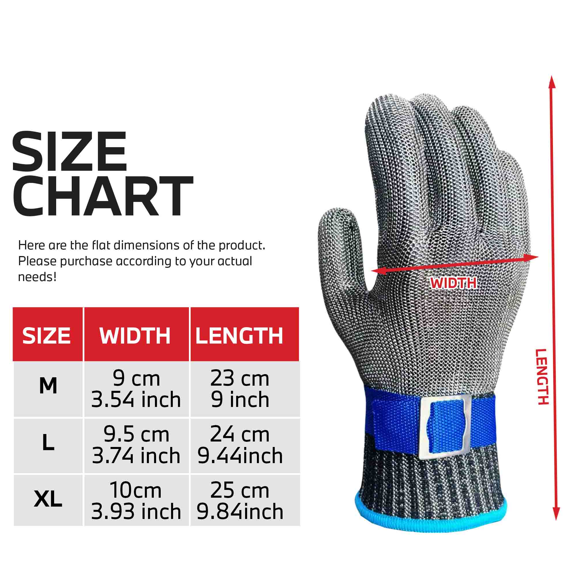 Level 9 Stainless Steel Mesh S - Woodworking Gloves 评论和价格