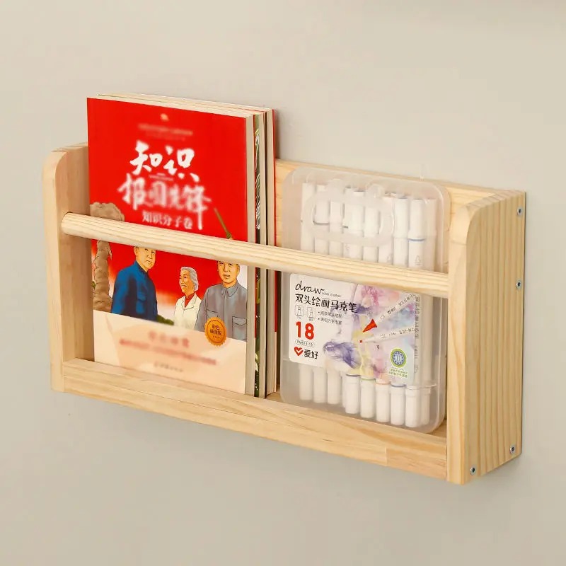 Solid Wood Wall Mounted Magazi - Woodworking Magazine 评论和价格