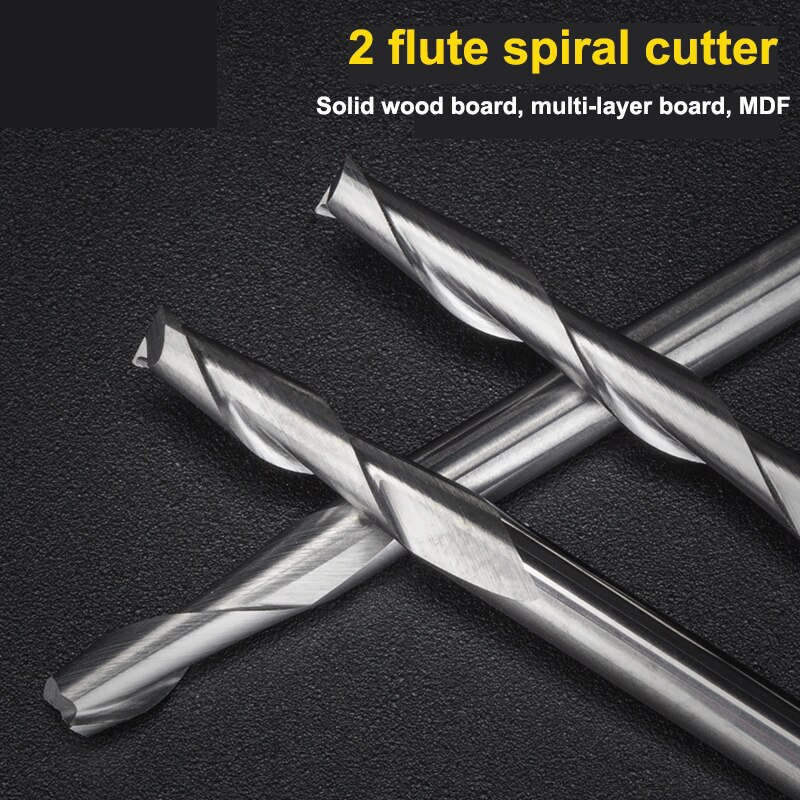 10pcs 3.175 1/8 Shank 2 Flutes - Woodworking Nc 评论和价格