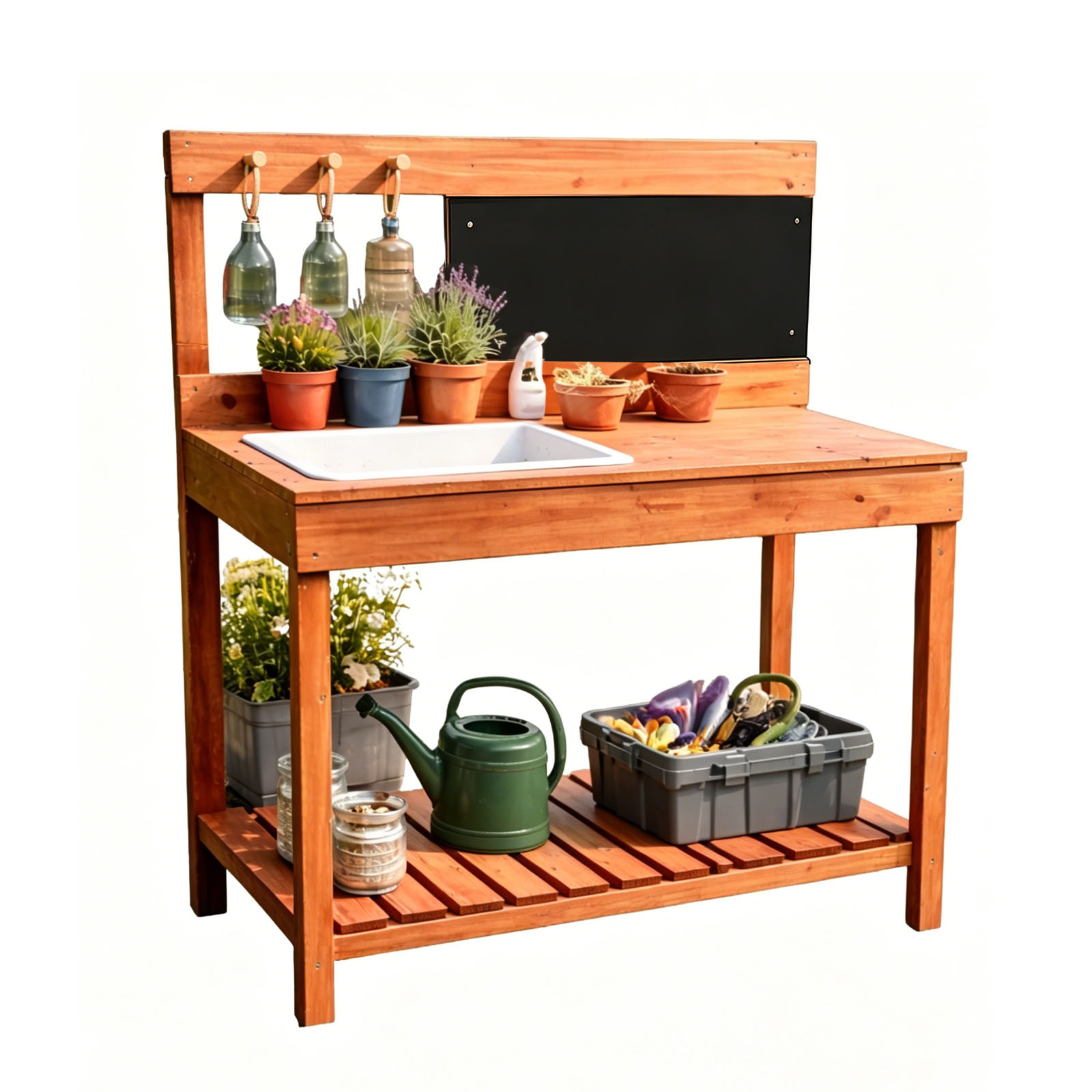 Wooden Potting Benches For Chi - Woodworking Work Table 评论和价格