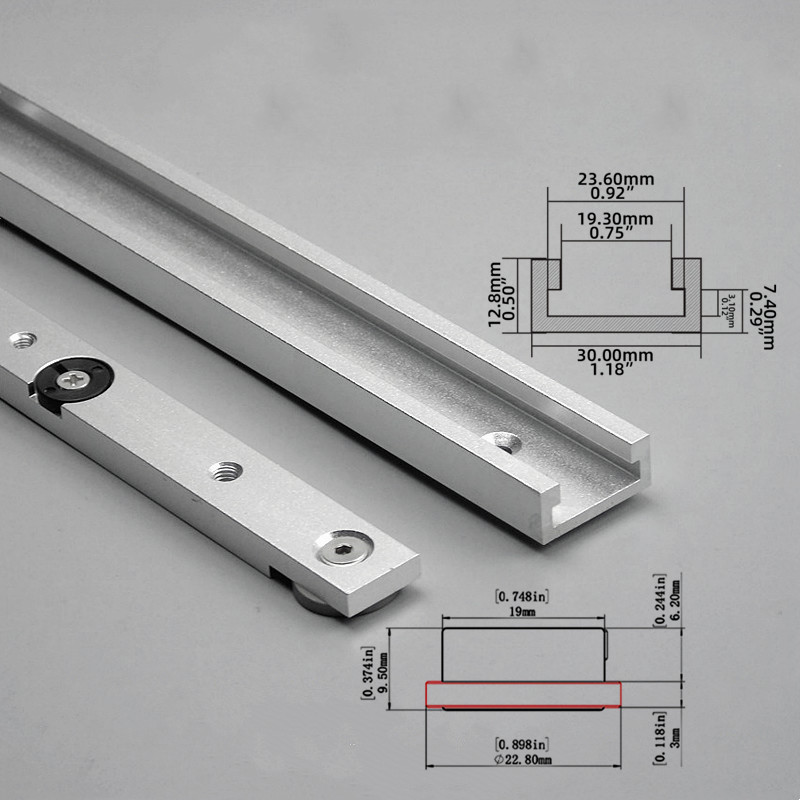 2Pcs T‑Track & Miter Track Jig - Woodworking Work Table 评论和价格
