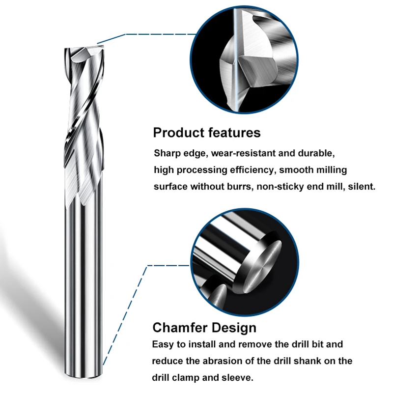 2 Flute Flat Up Cut End Mill 3 - Woodworking Nc 评论和价格