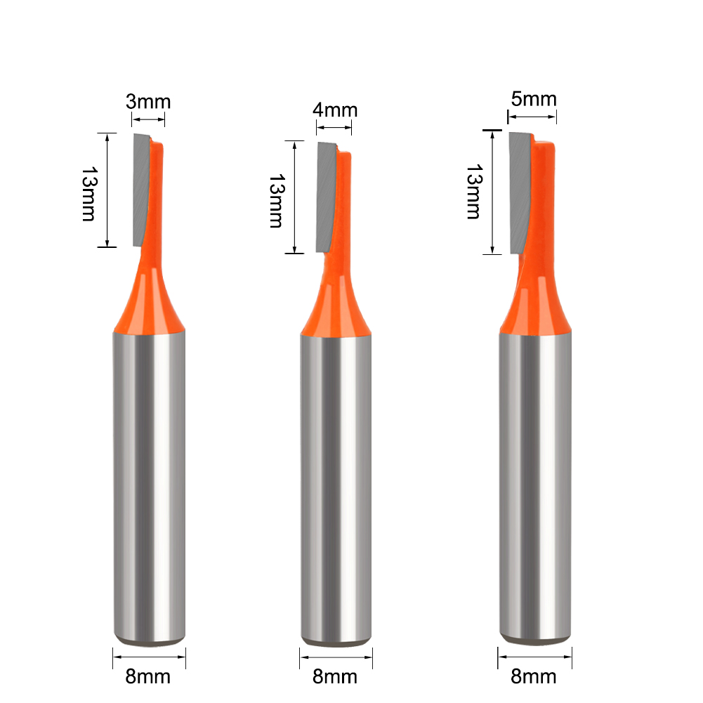 3pcs 8mm Shank Straight Router - Woodworking Nc 评论和价格