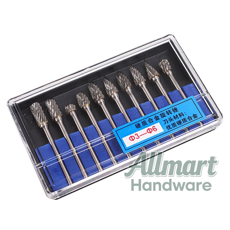 10PCS Wood Carbide Rotary Burr - Woodworking Kits 评论和价格