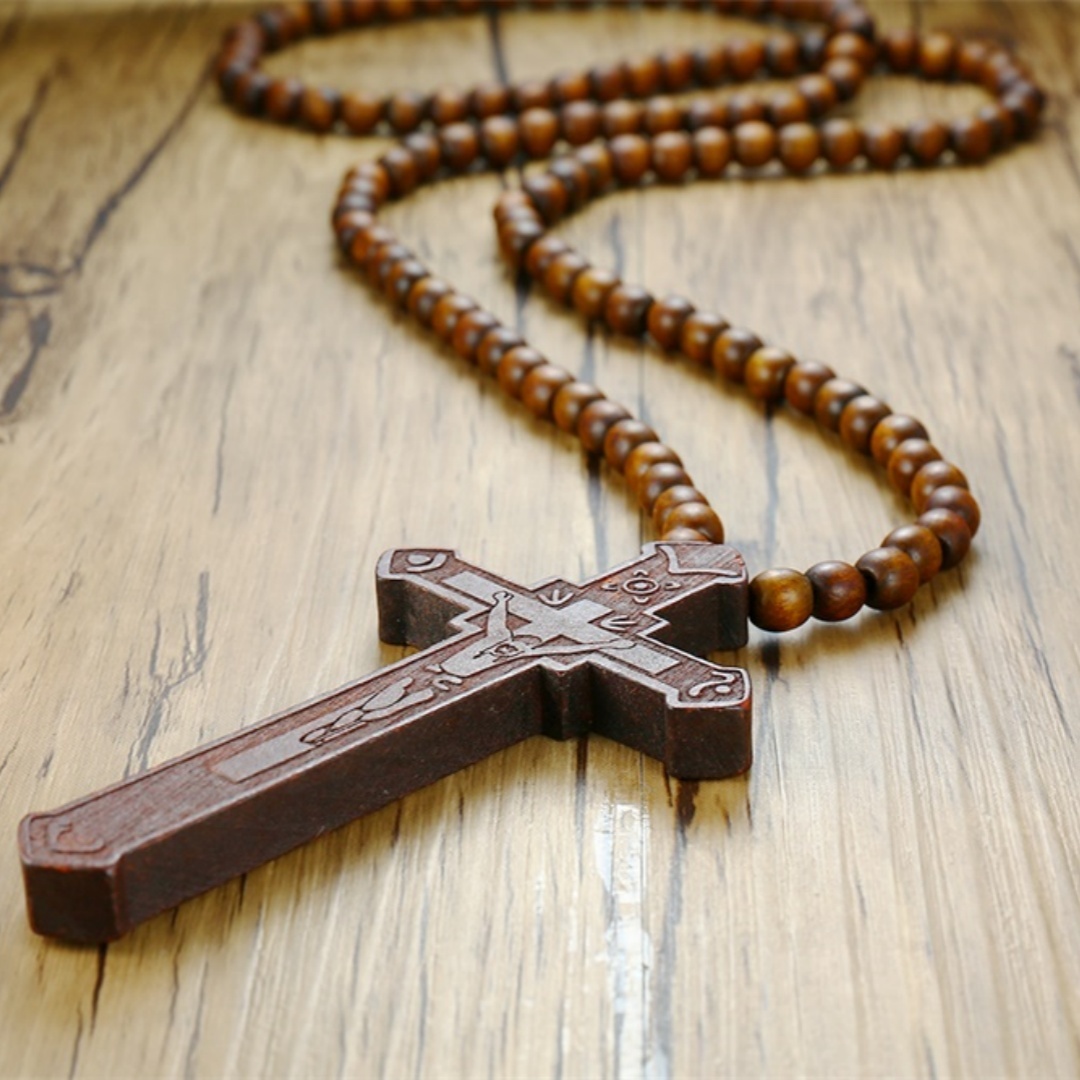 Rosary Necklace Large Wood Jes - Woodworking Nc 评论和价格