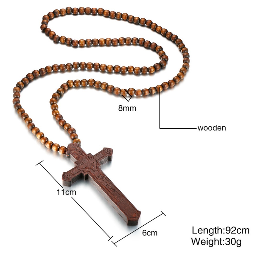 Rosary Necklace Large Wood Jes - Woodworking Nc 评论和价格