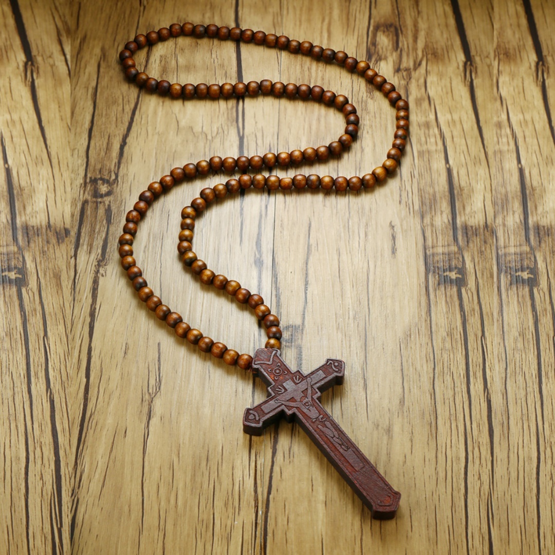 Rosary Necklace Large Wood Jes - Woodworking Nc 评论和价格