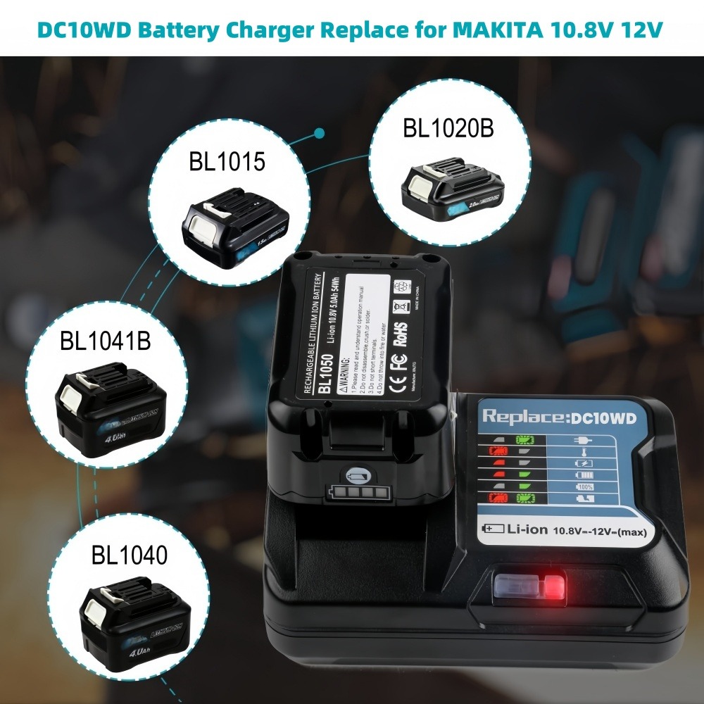 10.8V 12V 6A Rechargeable Repl - Makita Drill Hp1640 评论和价格