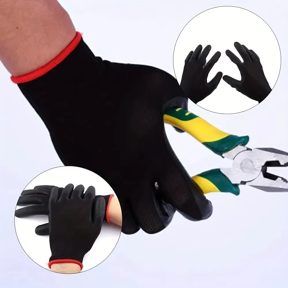 10pair Durable Nylon Work PU S - Woodworking Gloves 评论和价格