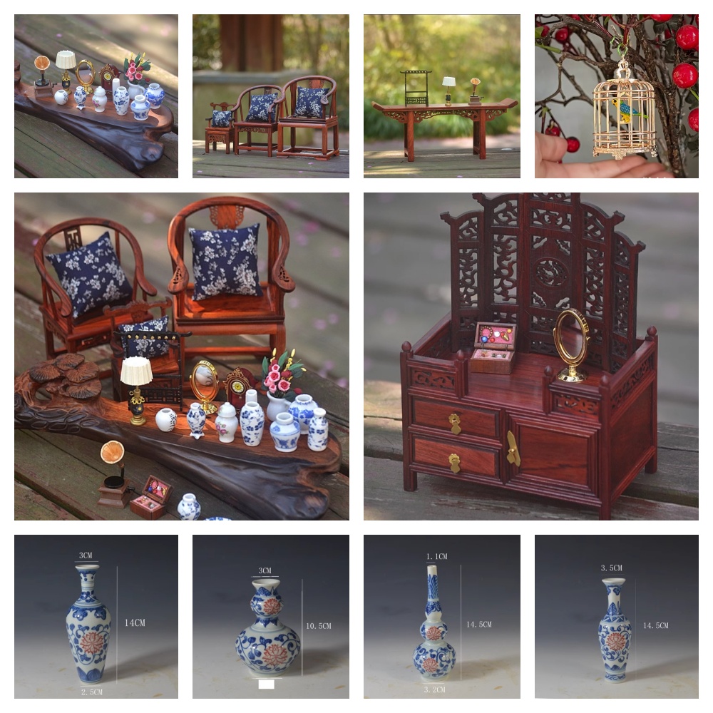 Doll House Miniature Chinese B - Woodworking Blueprint 评论和价格