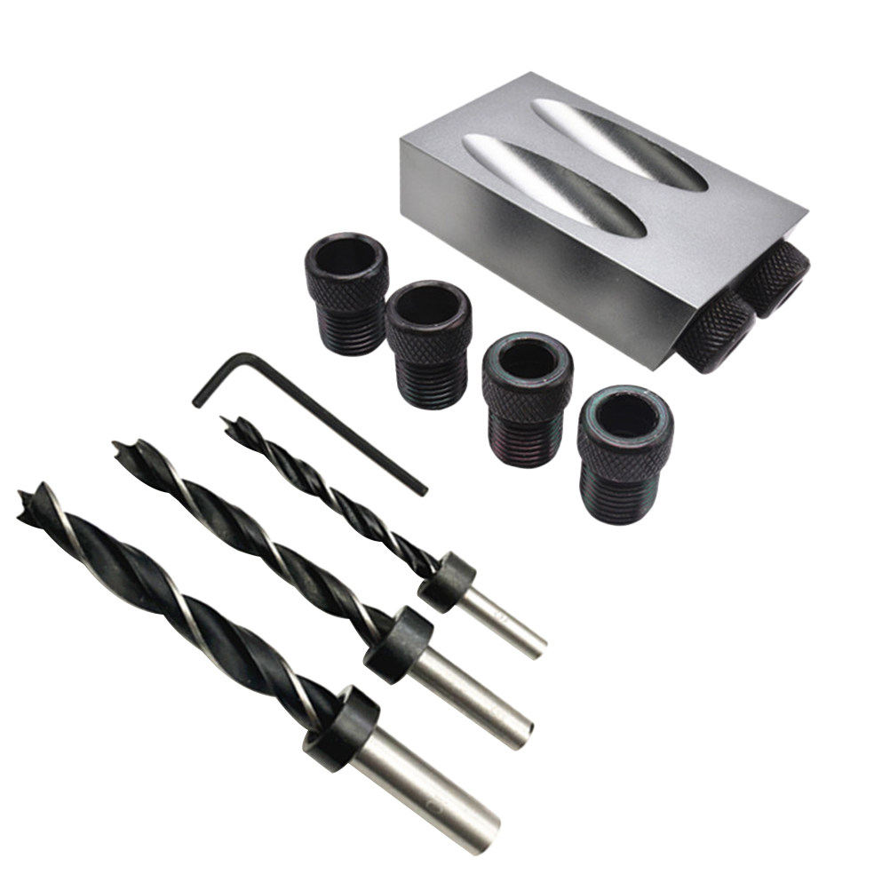 34pcs Oblique Hole Drill Set 1 - Woodworking Kits 评论和价格