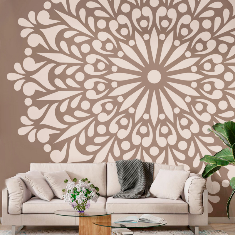 Mandala Large Painting Stencil - Woodworking Veneer 评论和价格